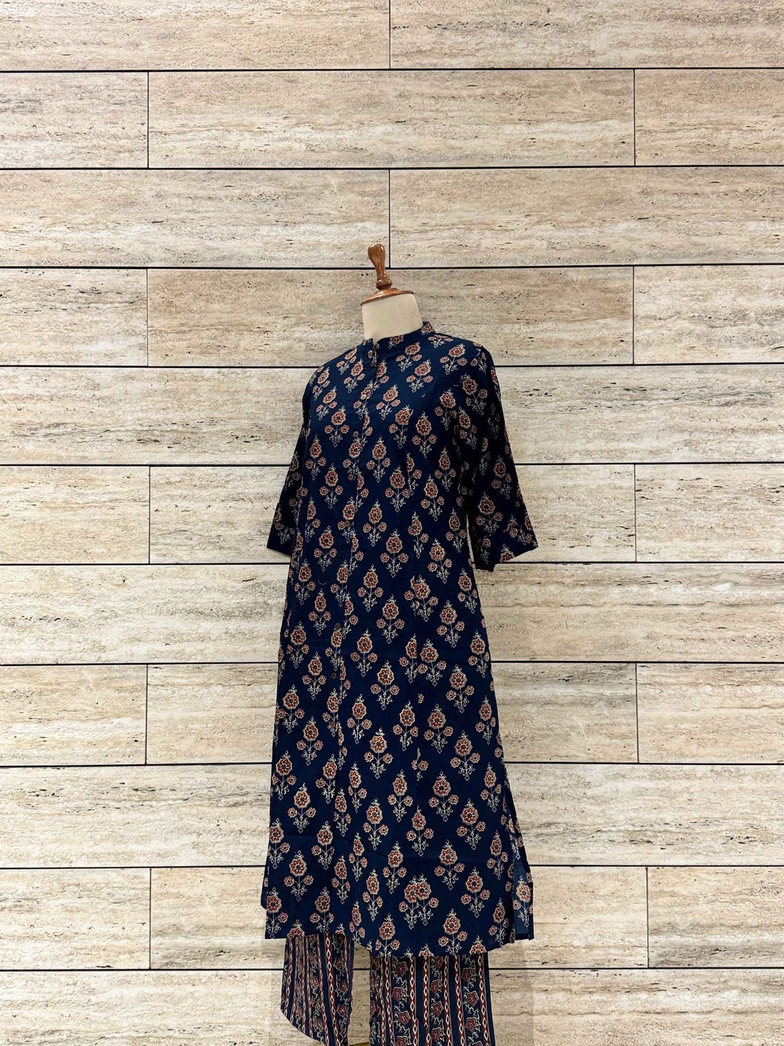 Floral Print Pure Cotton Apple Cut Pant Set RS010
