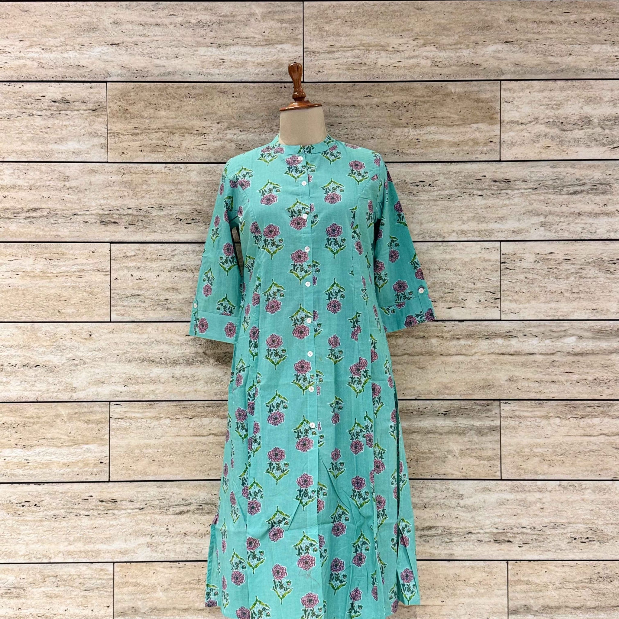 Floral Print Pure Cotton Pant Set RS008