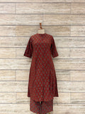 Floral Print Pure Cotton Two Piece Pant Set RS007