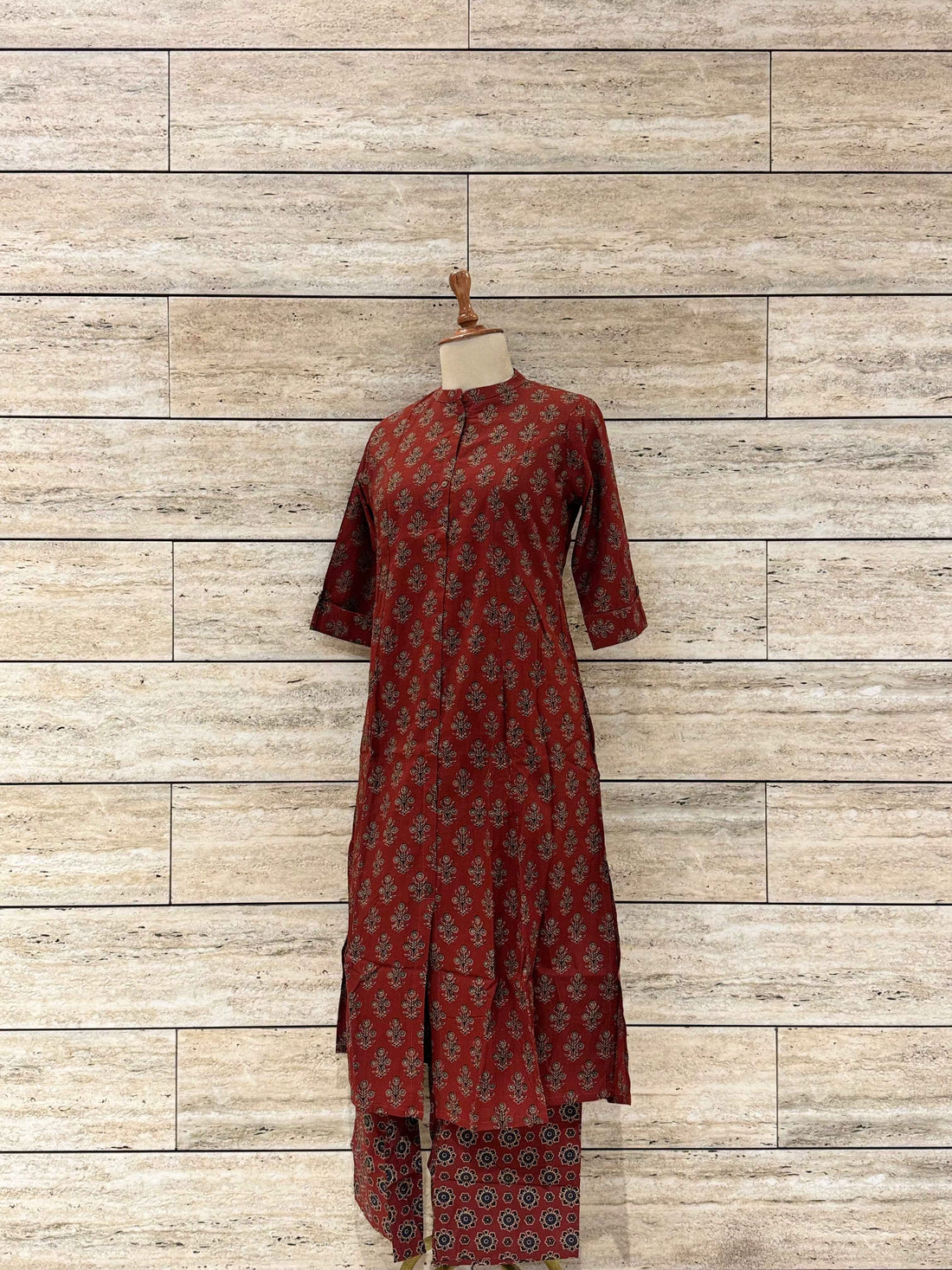 Floral Print Pure Cotton Two Piece Pant Set RS007