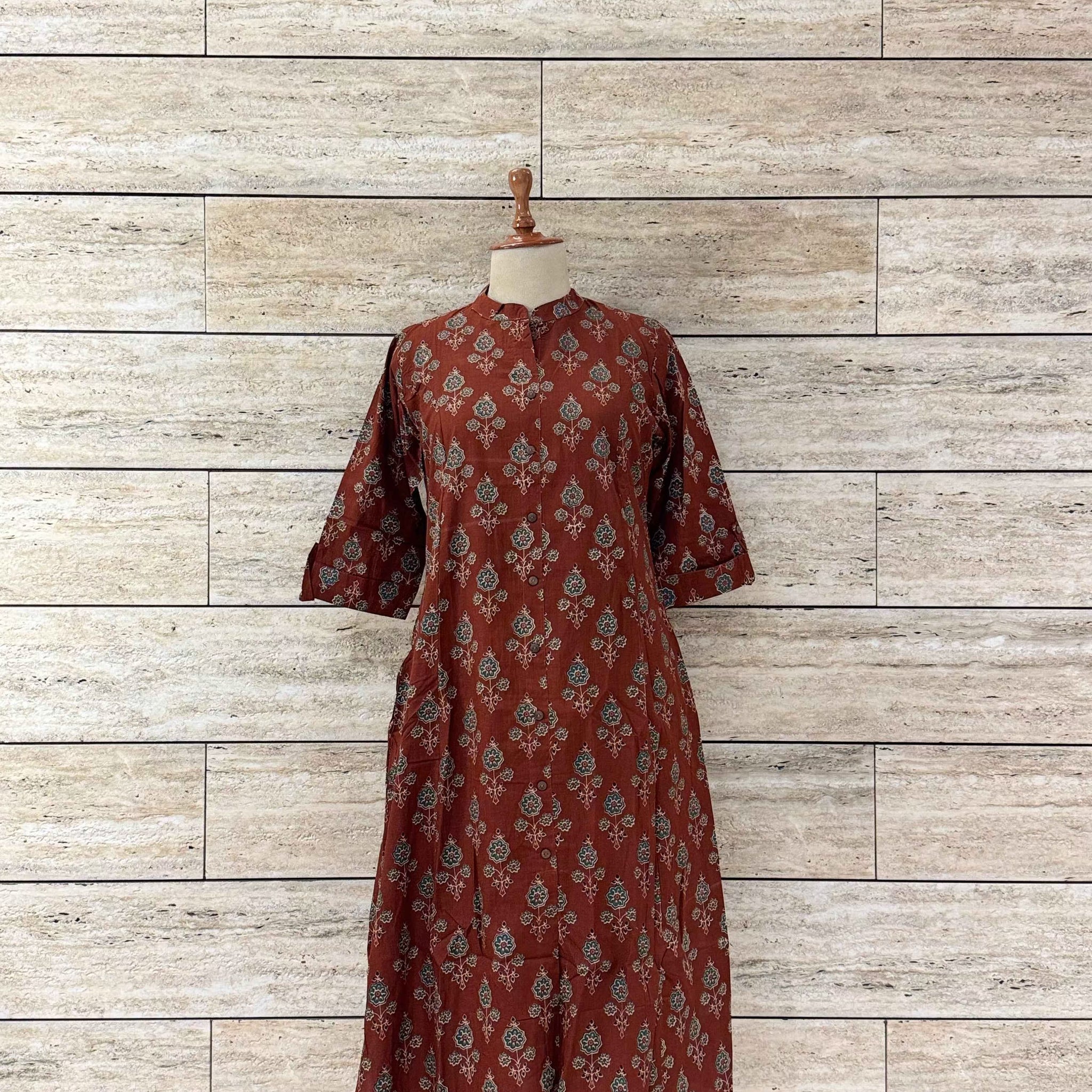 Hand Block Pure Cotton Two Piece Pant Set RS002