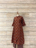 Hand Block Pure Cotton Two Piece Pant Set RS002