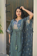 Pure muslin two piece kaftan