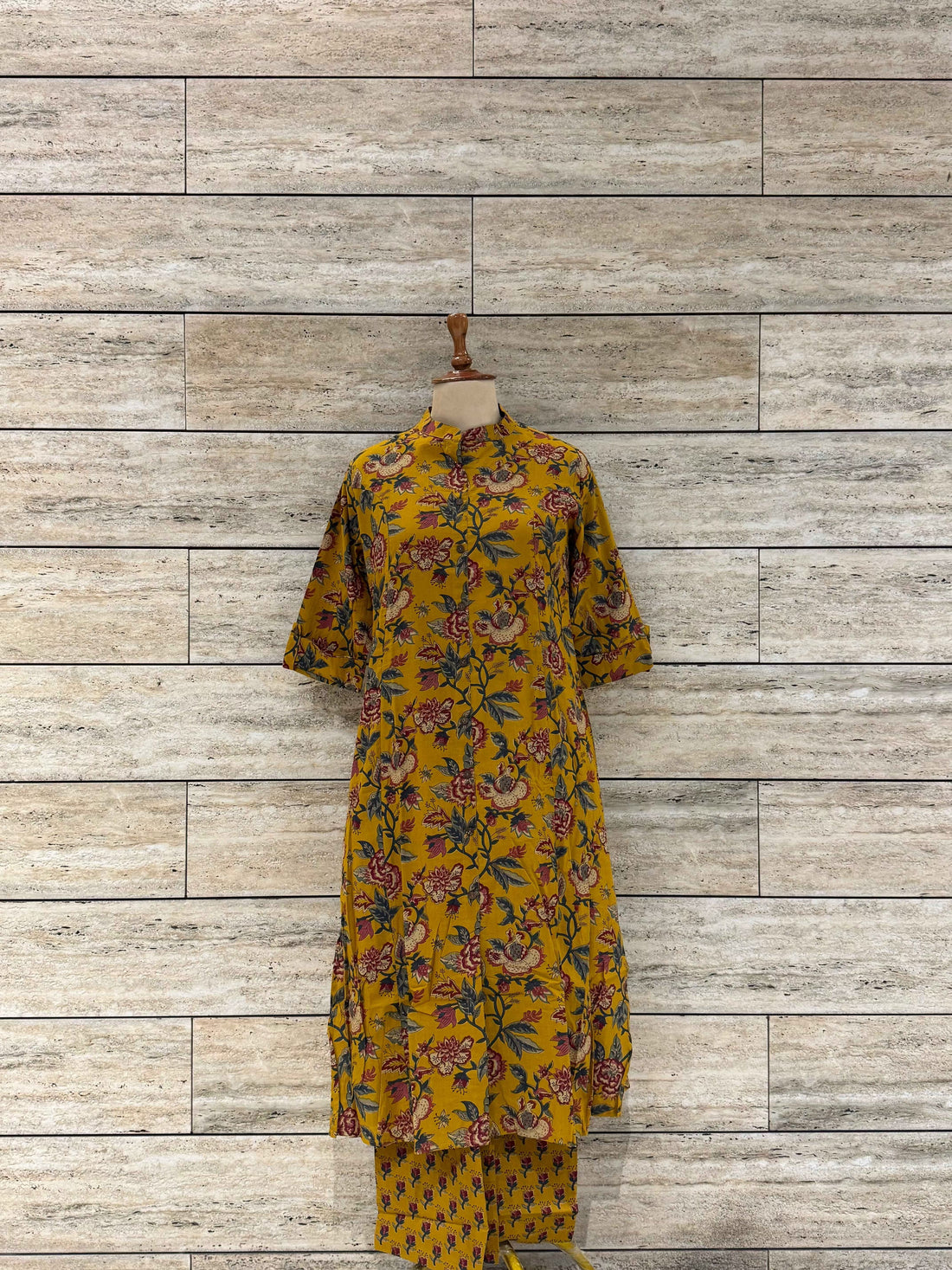 Floral Print Pure Cotton Two Piece Pant Set RS022