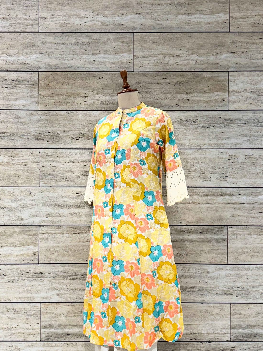 Floral Print Pure Cotton Two Piece Pant Set