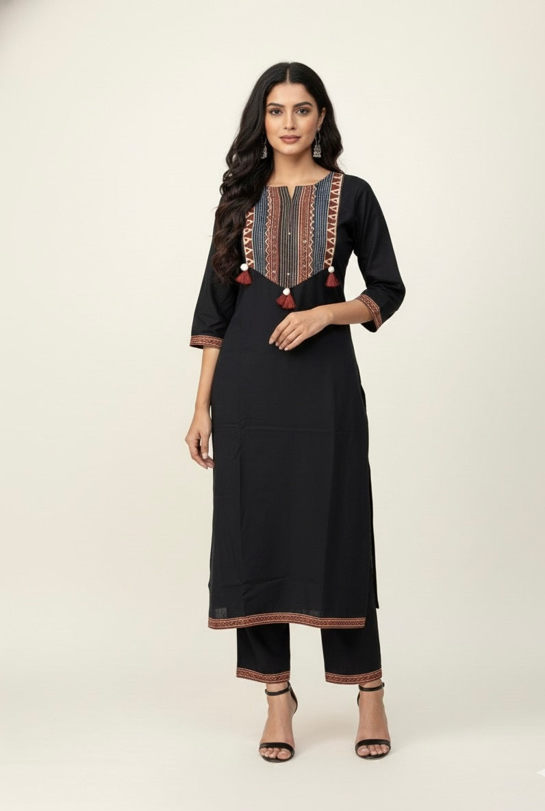 Pure cotton solid pattern with printed Dupatta set CS0122