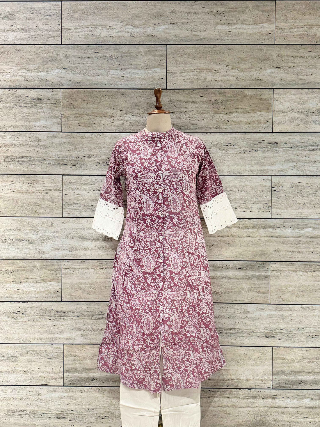 Lace Work Two Piece Pant Set RS036