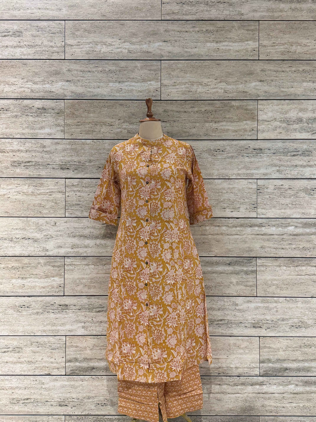 Floral Print A Line Two Piece Pant Set RS034