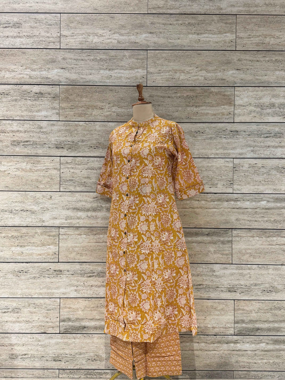 Floral Print A Line Two Piece Pant Set RS034