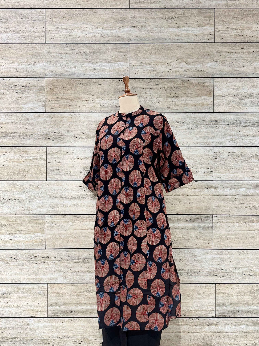 Hand Block Apple Cut Two Piece Pant Set RS030
