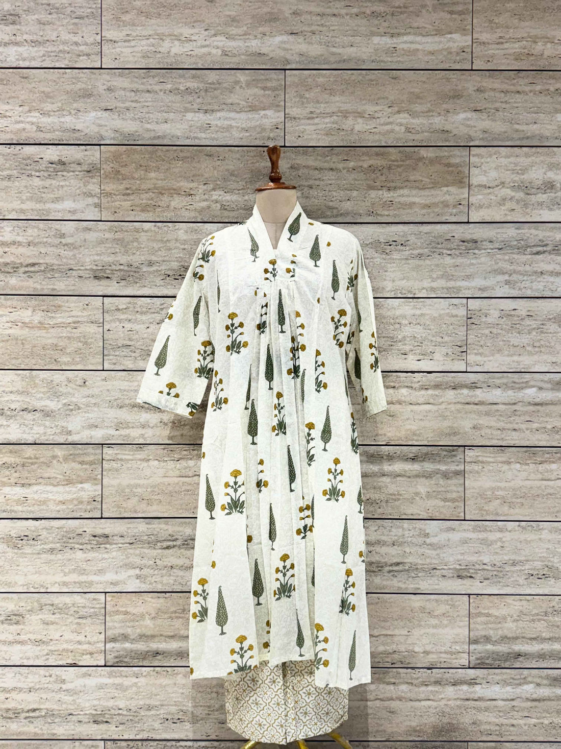 Pure Cotton A Line Two Piece Pant Set RS029