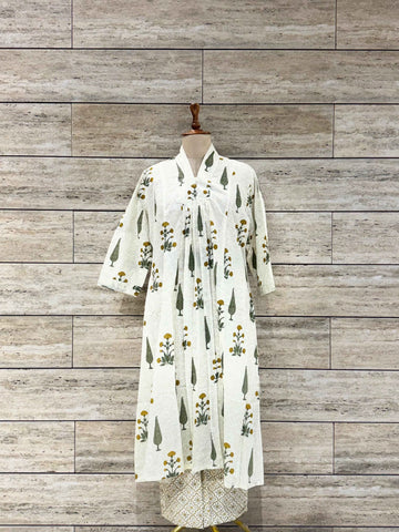 Pure Cotton A Line Two Piece Pant Set RS029