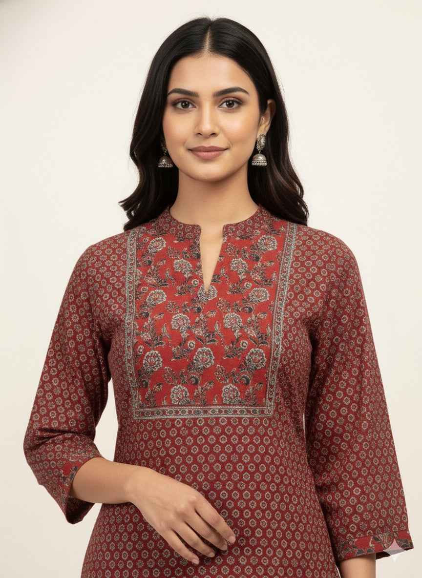 Pure Cotton Three Piece Dupatta Set With Palazzo CS0269