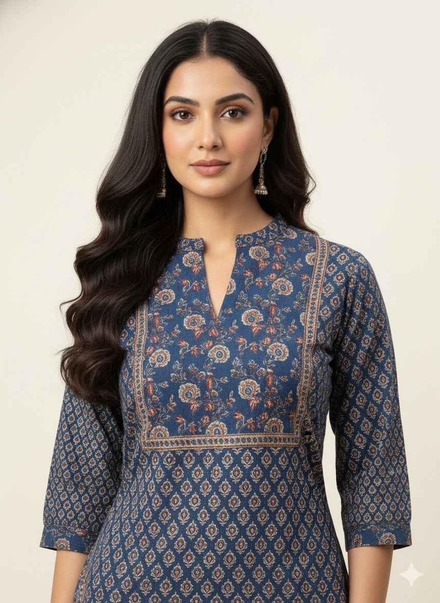 Pure Cotton Three Piece Dupatta Set With Palazzo CS0269