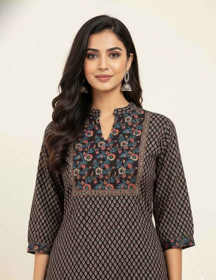 Pure Cotton Three Piece Dupatta Set With Palazzo CS0269