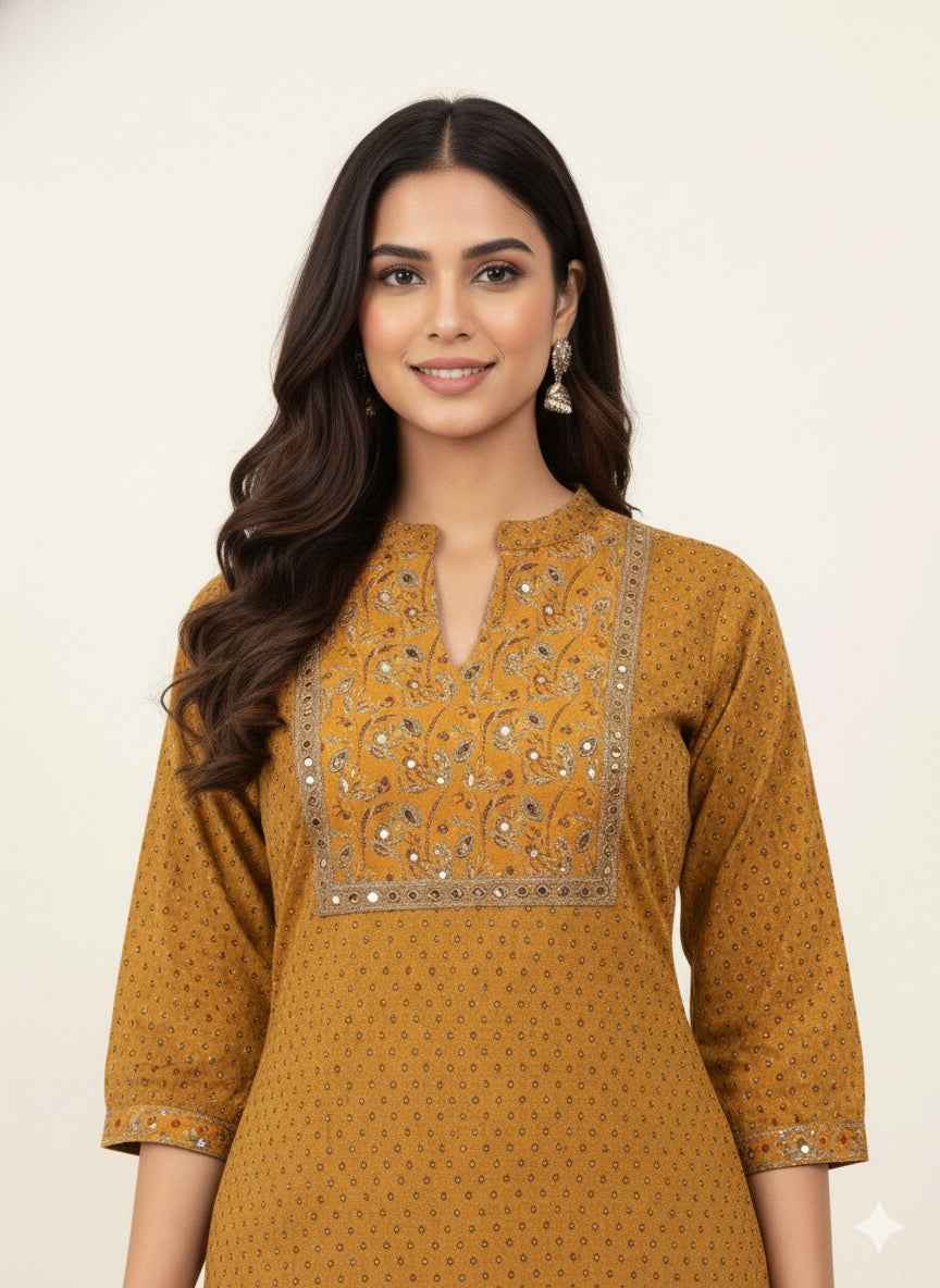 Pure Cotton Three Piece Dupatta Set With Palazzo CS0269