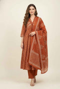 Pure Cotton A Line Dupatta Set CS0272