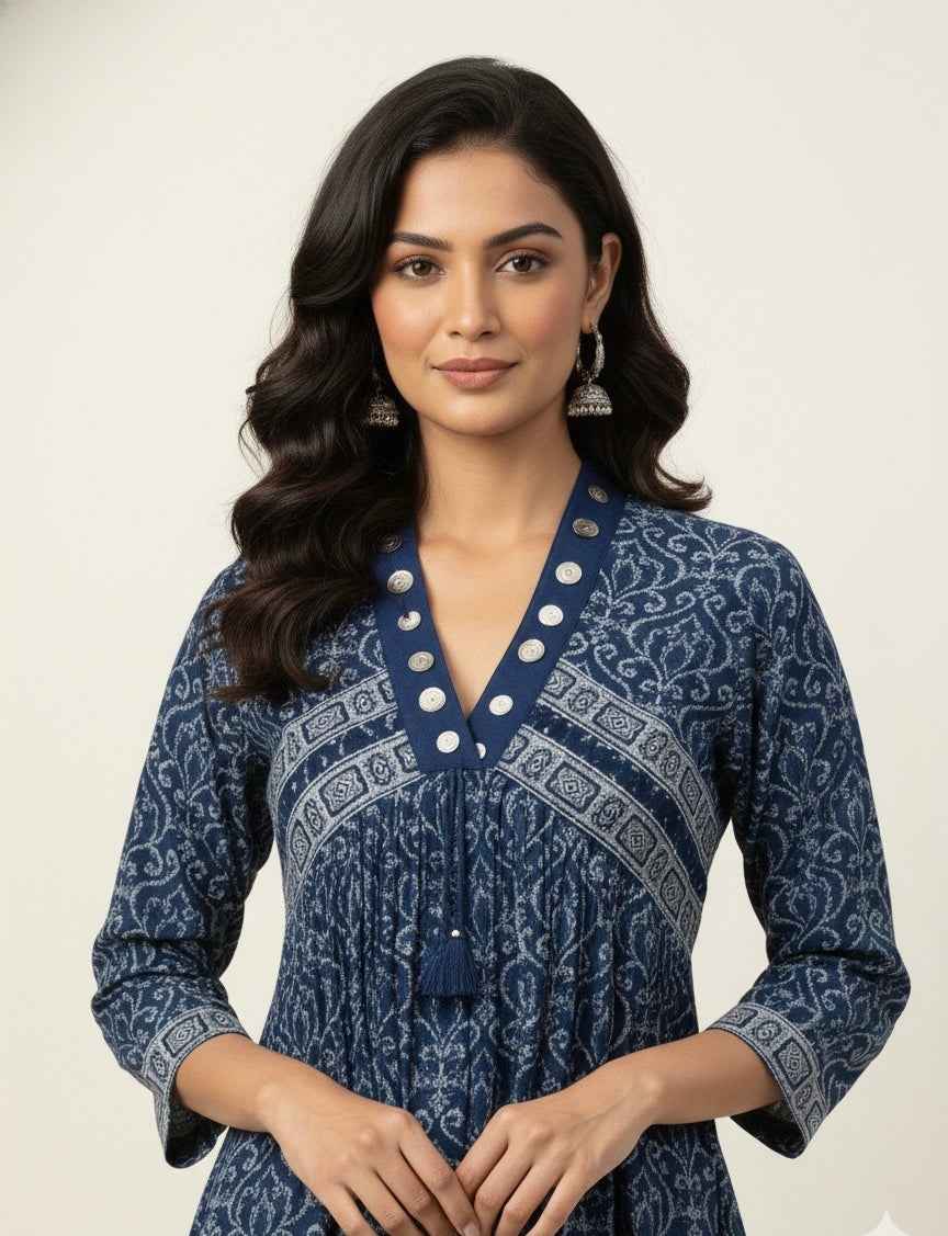 Pure Cotton A Line Dupatta Set CS0272