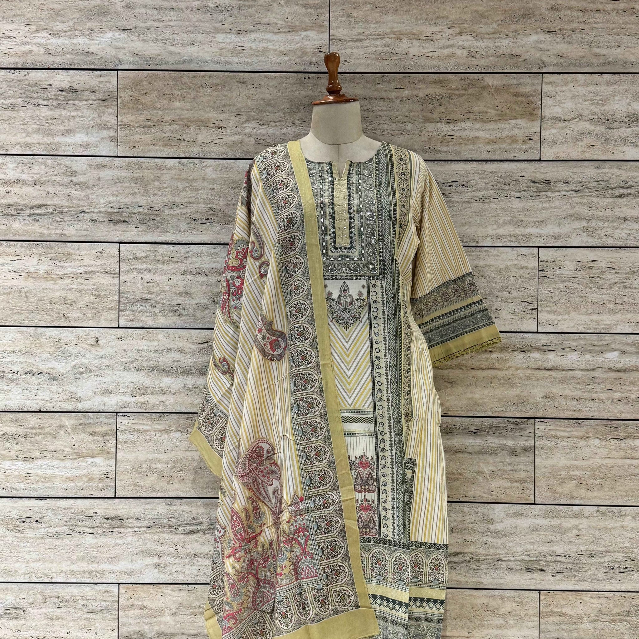 Pure Cotton Digital Print Dupatta Set (Copy)