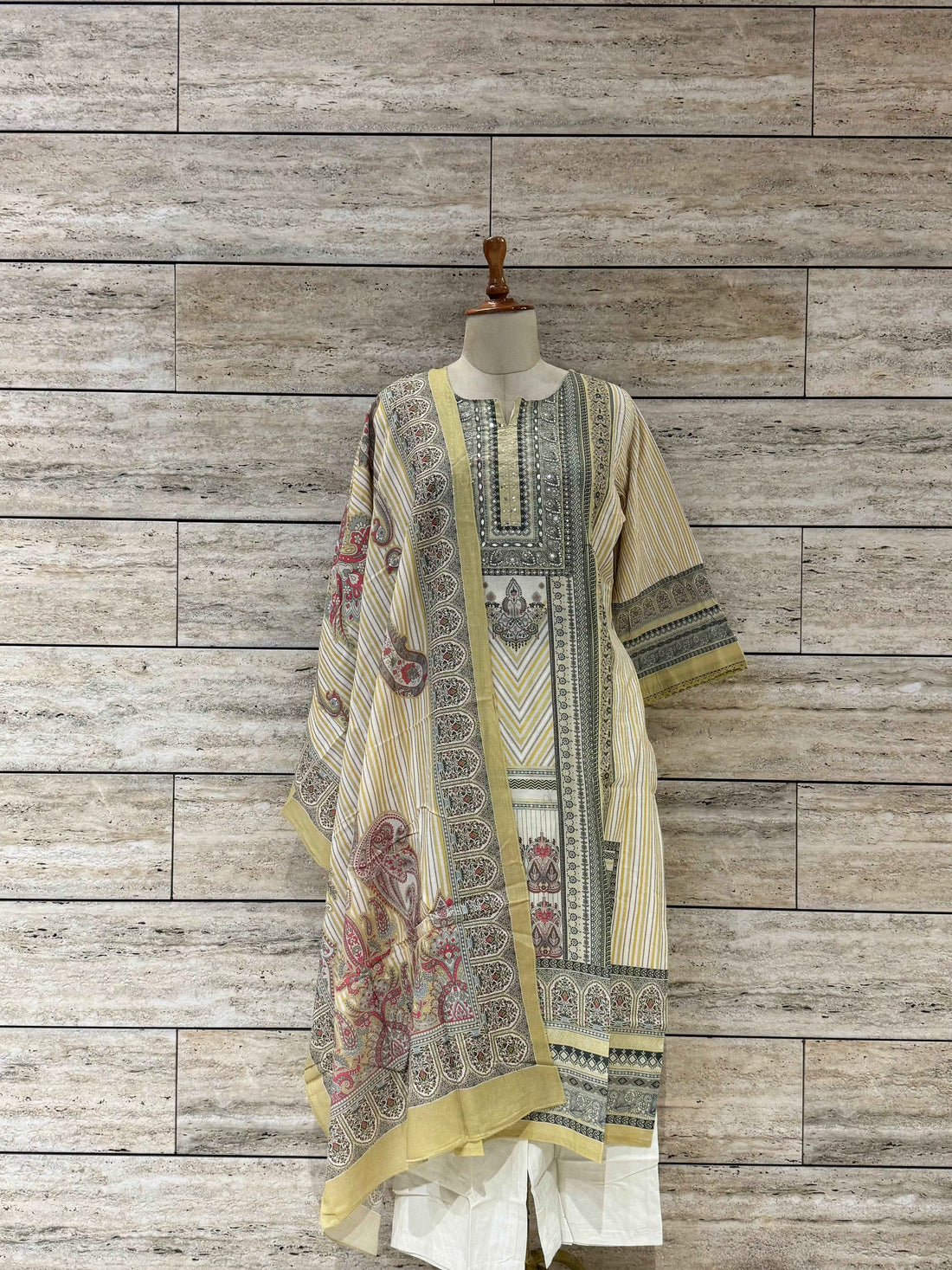 Pure Cotton Digital Print Dupatta Set (Copy)