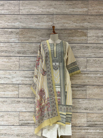 Pure Cotton Digital Print Dupatta Set (Copy)