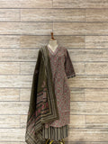 Pure Cotton Floral Print Dupatta Set (Copy)