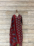 Pure Cotton Ajrakh  Print Dupatta Set (Copy)