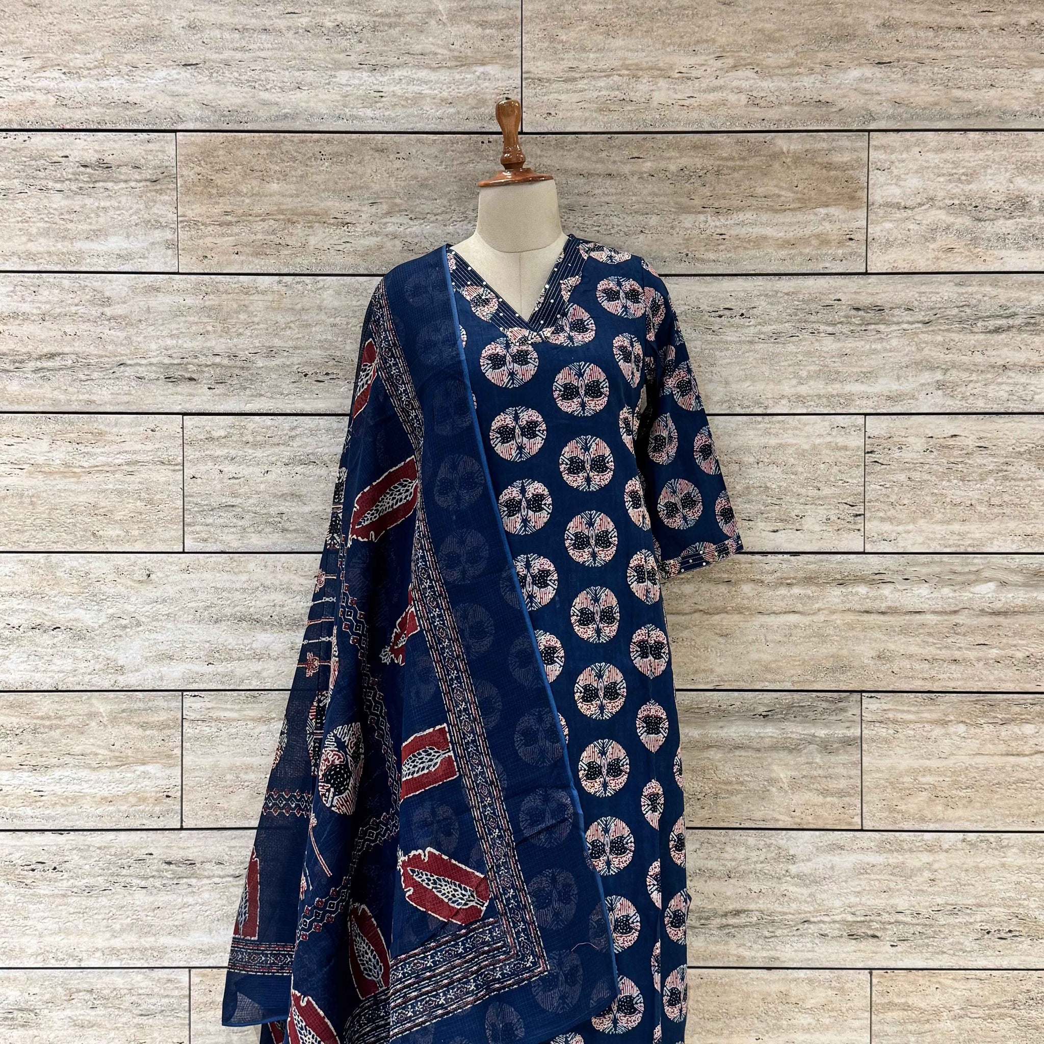Pure Cotton Digital  Print Dupatta Set (Copy)