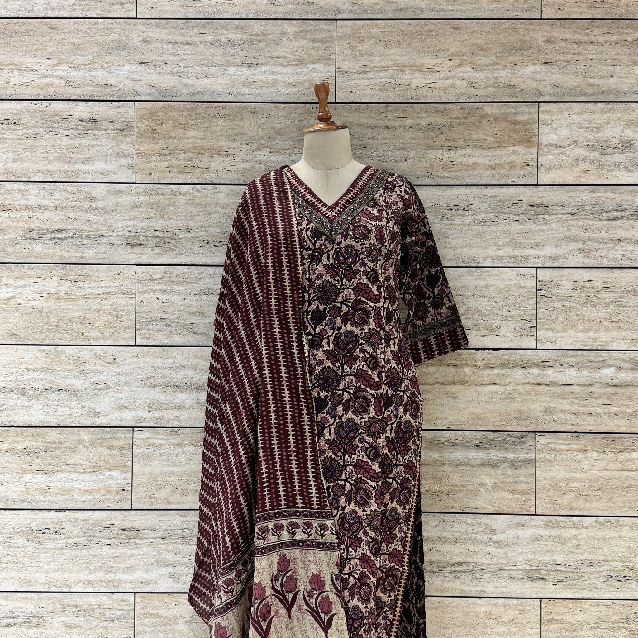 Pure Cotton Butta Print Dupatta Set LC099