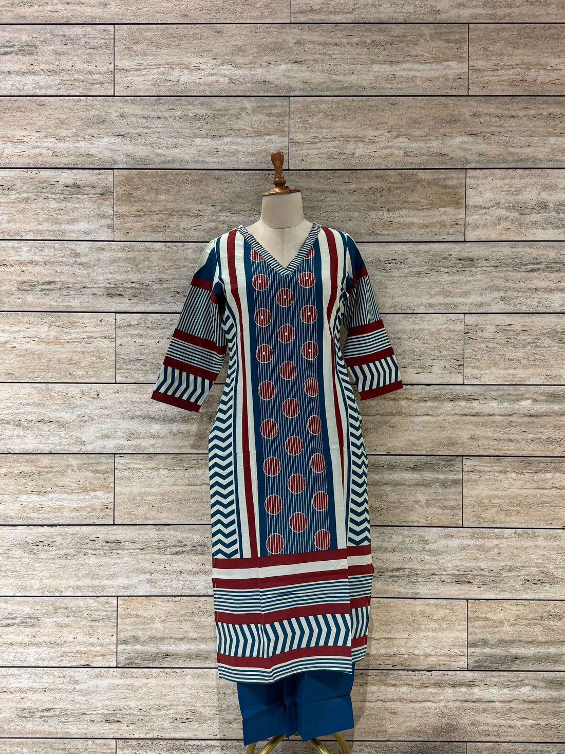 Pure Cotton Ajrakh Print Dupatta Set (Copy)