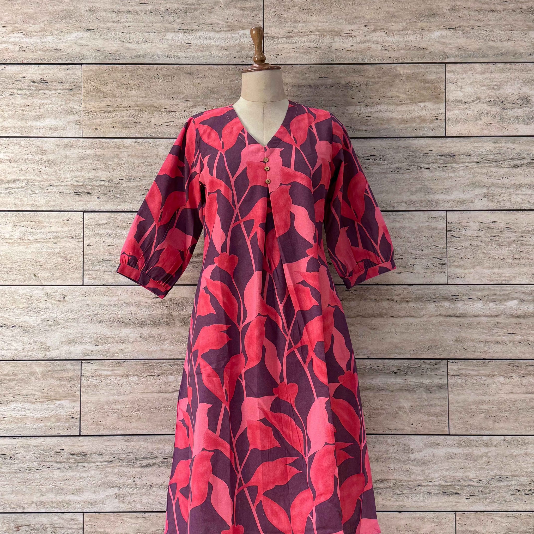 Cotton Flex Only Kurta in Floral Print - OK006