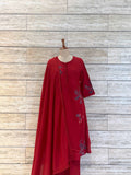 Pure Cotton Applique Work A Line Dupatta Set (Copy)