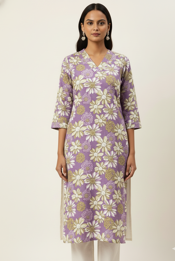 Pure Cotton Straight Fit Kurta -  OK001