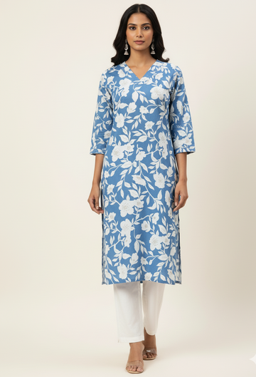 Pure Cotton Straight Fit Kurta -   OK002