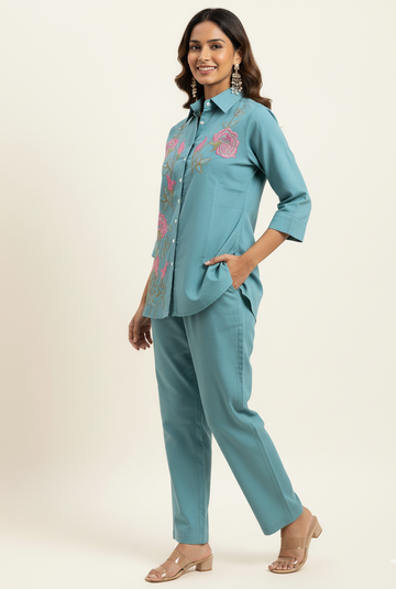 Cotton flex two piece Co Ord sets - FL0148