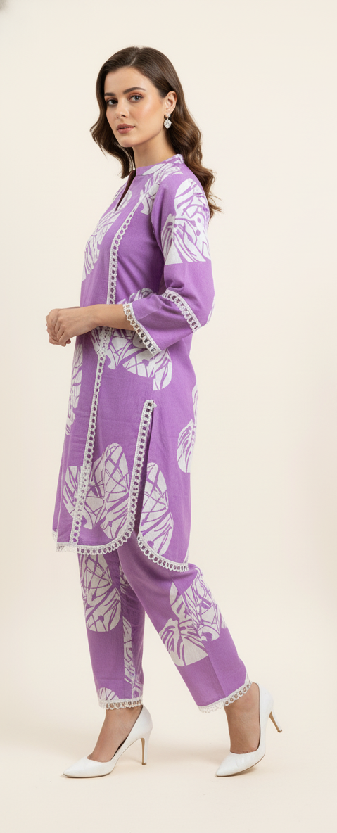 Pure Cotton Floral Print Co Ord Set