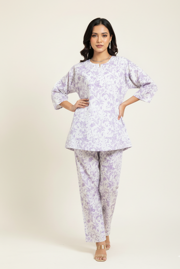 Pure Cotton Floral Print Co Ord Set