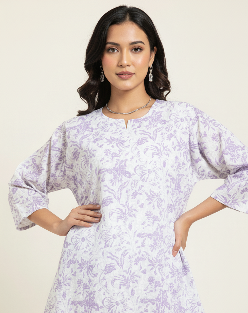 Pure Cotton Floral Print Co Ord Set