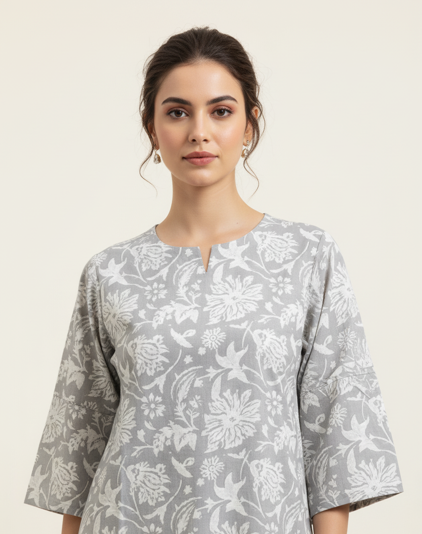 Pure Cotton Floral Print Co Ord Set