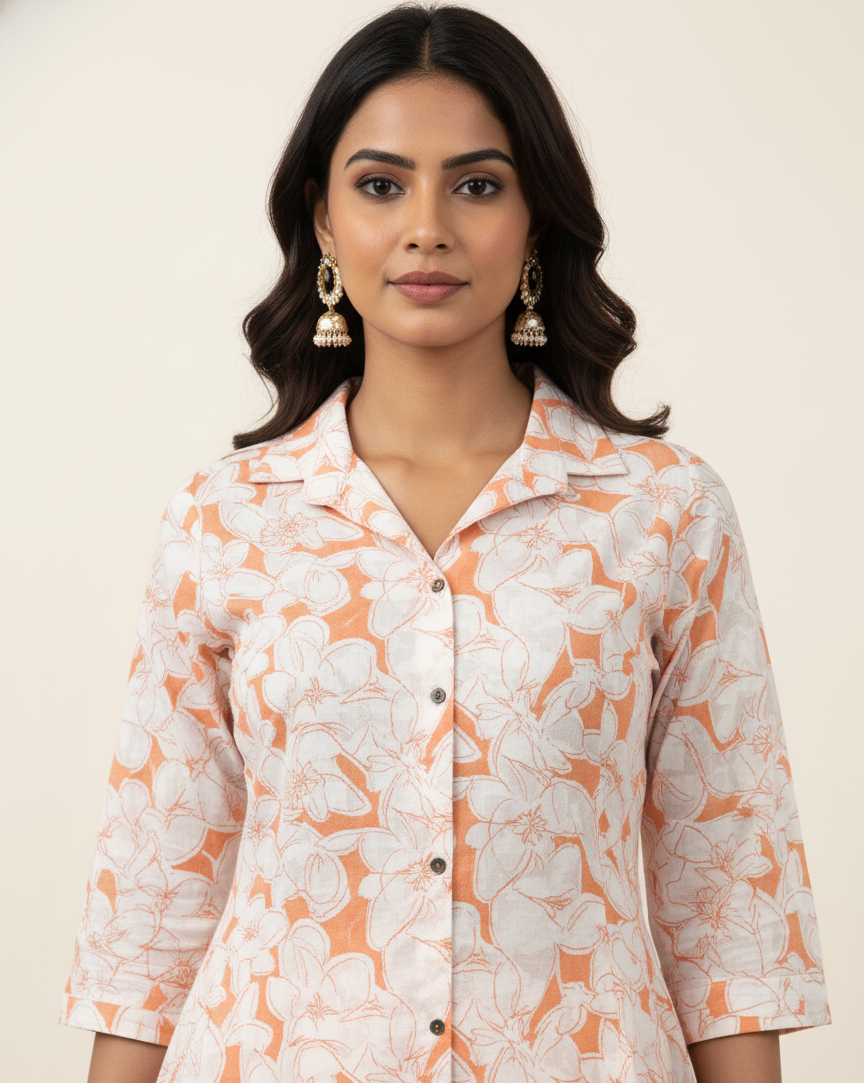 Pure Cotton Two Piece Co Ord Set COS050