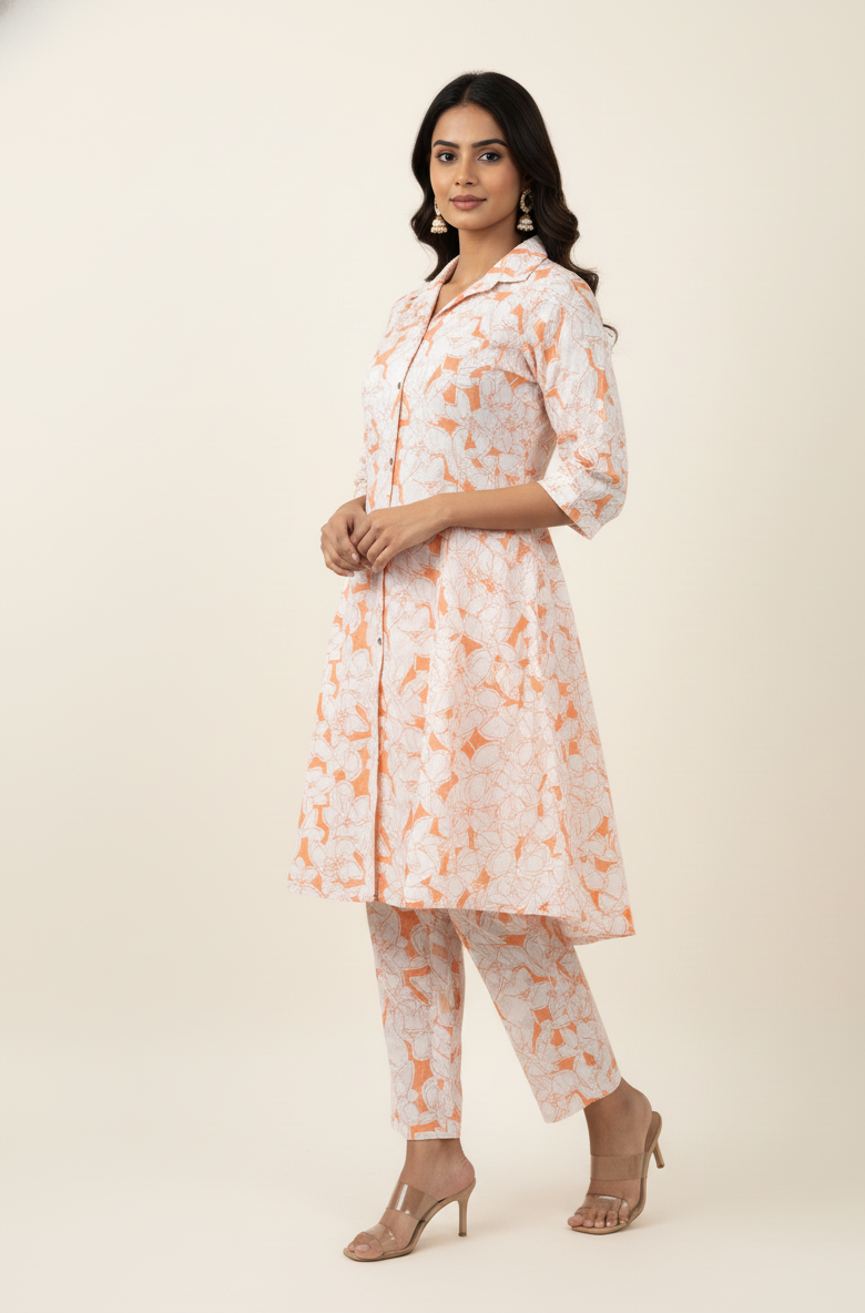 Pure Cotton Two Piece Co Ord Set COS050