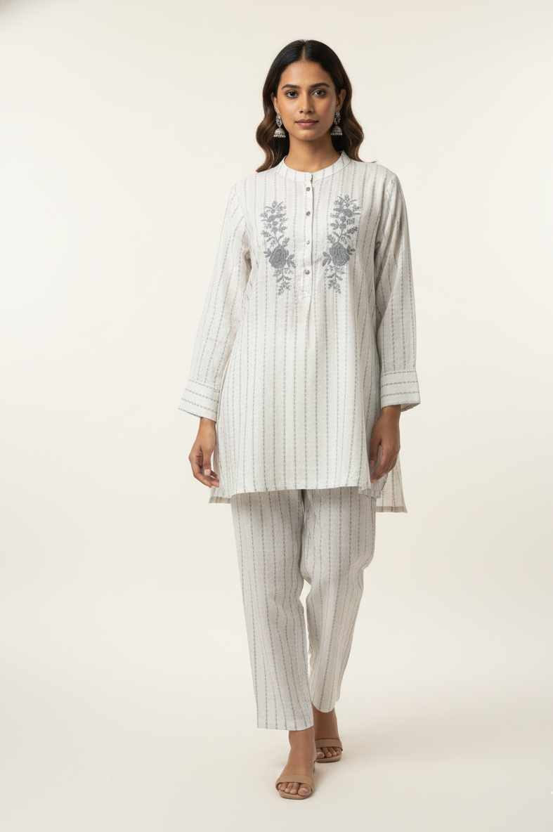 Pure Riyon Two Piece Co Ord Set  COS051