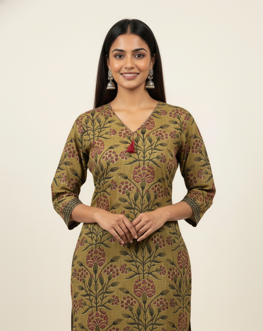 Pure Cotton Three Piece Dupatta Set. CS0137