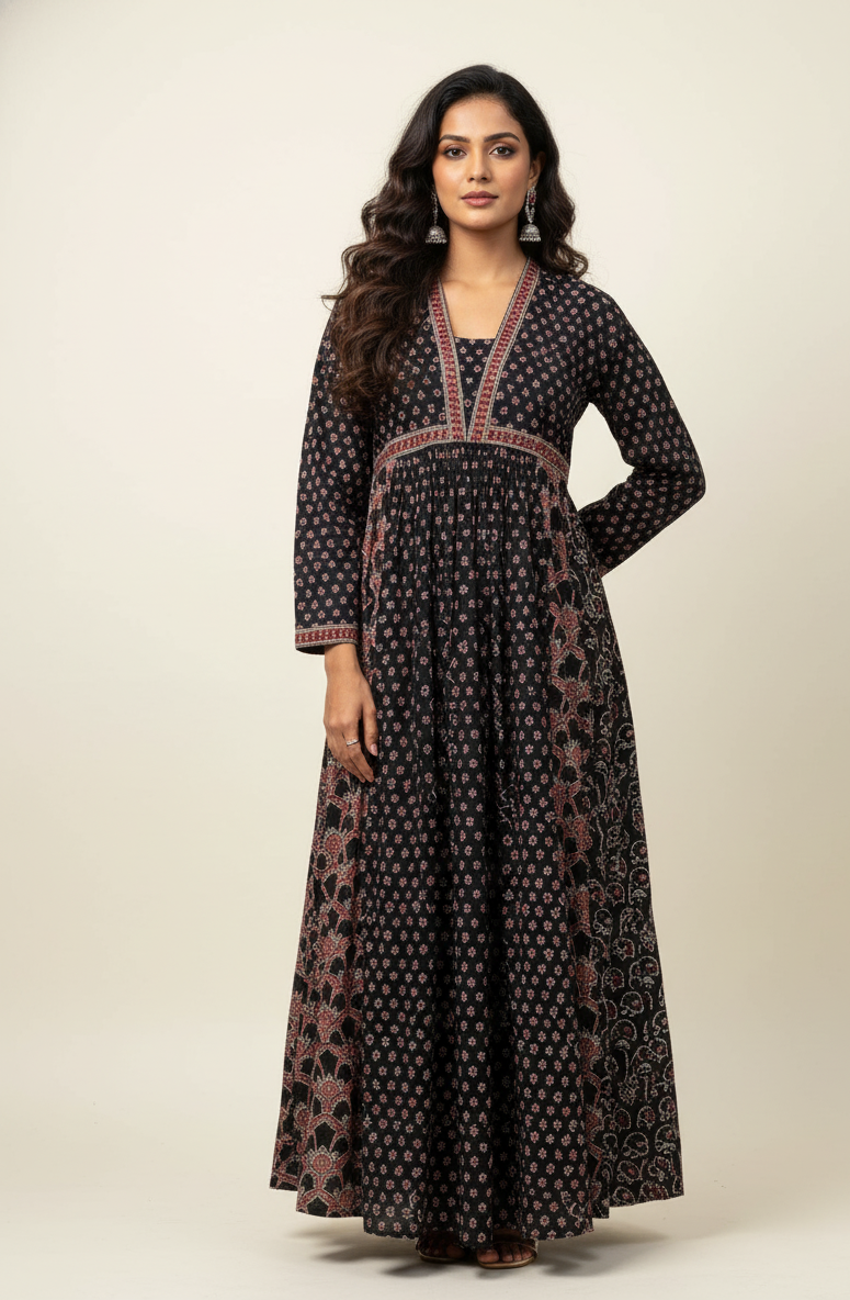 Pure Cotton Maxi Gowns with Floor Length GN005