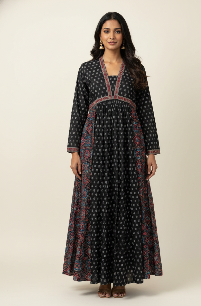 Pure Cotton Maxi Gowns with Floor Length GN006