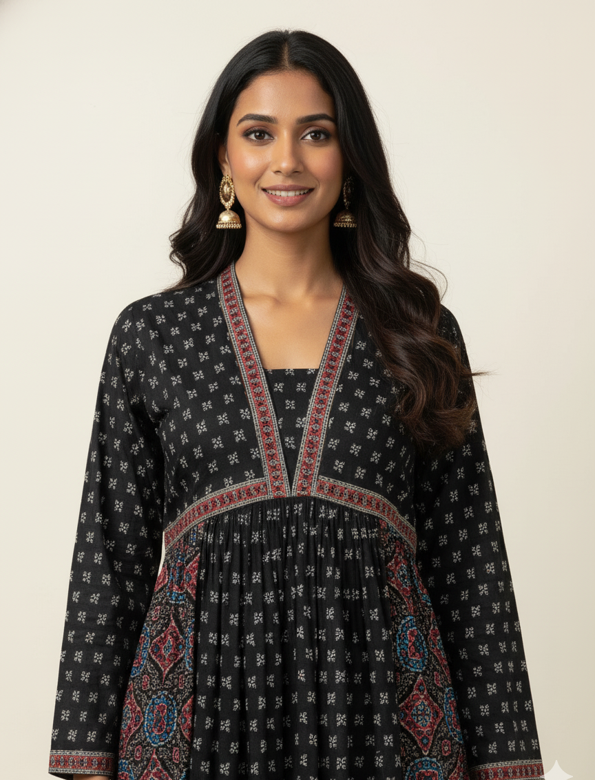 Pure Cotton Maxi Gowns with Floor Length GN006