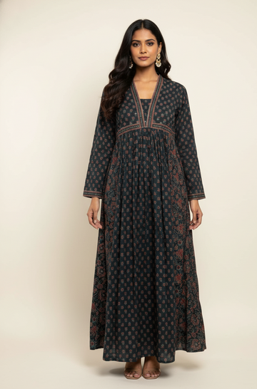 Pure Cotton Maxi Gowns with Floor Length GN007