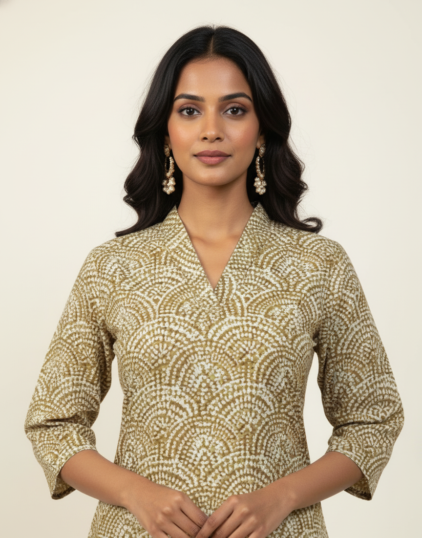 Straight Fit Only Kurta In Pure Cotton OK044