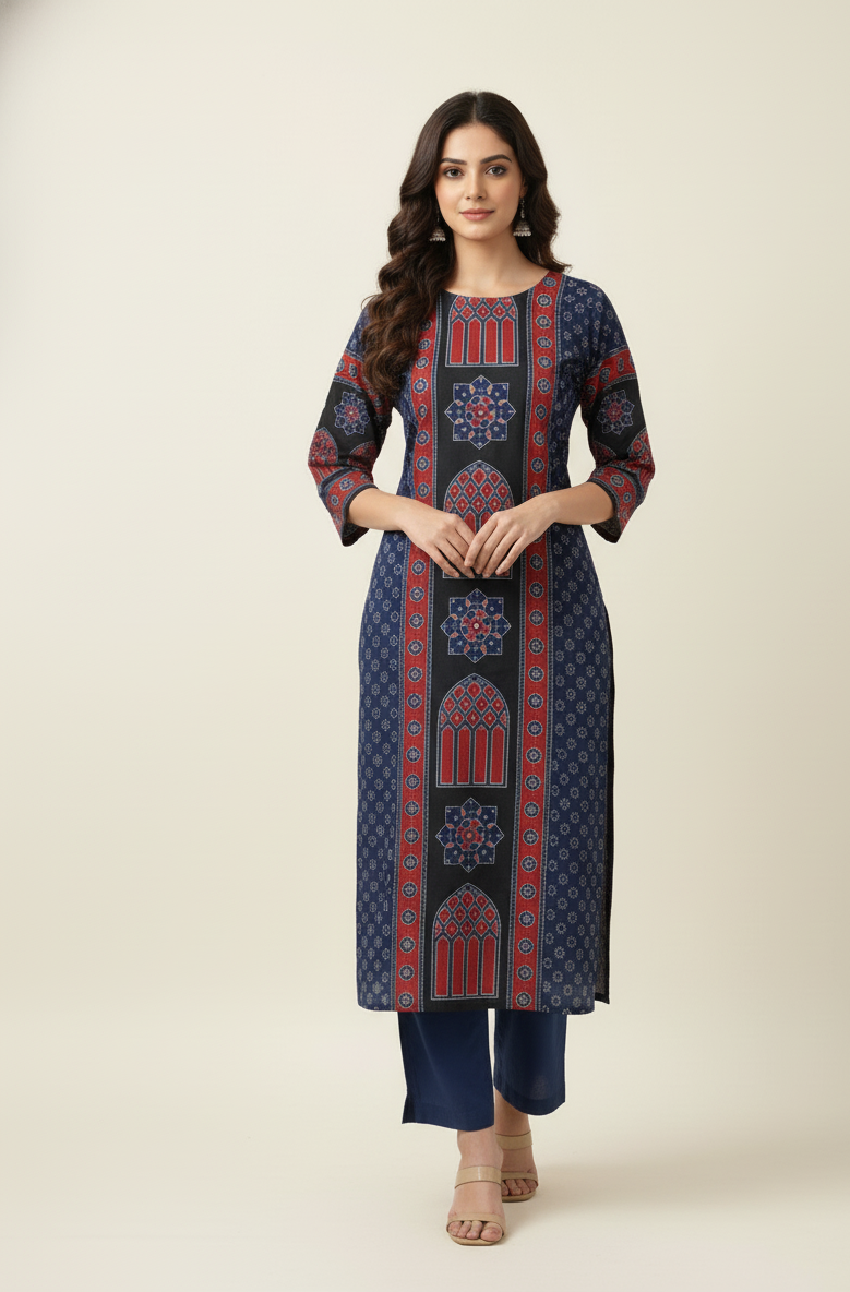 Pure Cotton Digital Print Dupatta Set CS0184