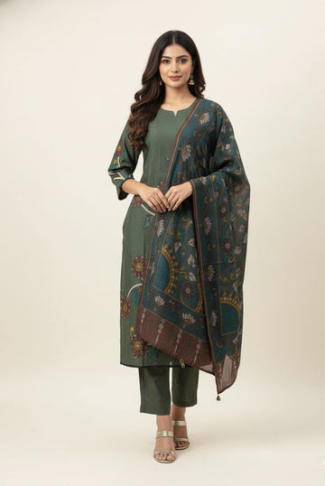 Pure Cotton Digital Print Dupatta Set CS097